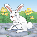 Cuddly Critters cute cartoon animal character: Rodney Rabbit